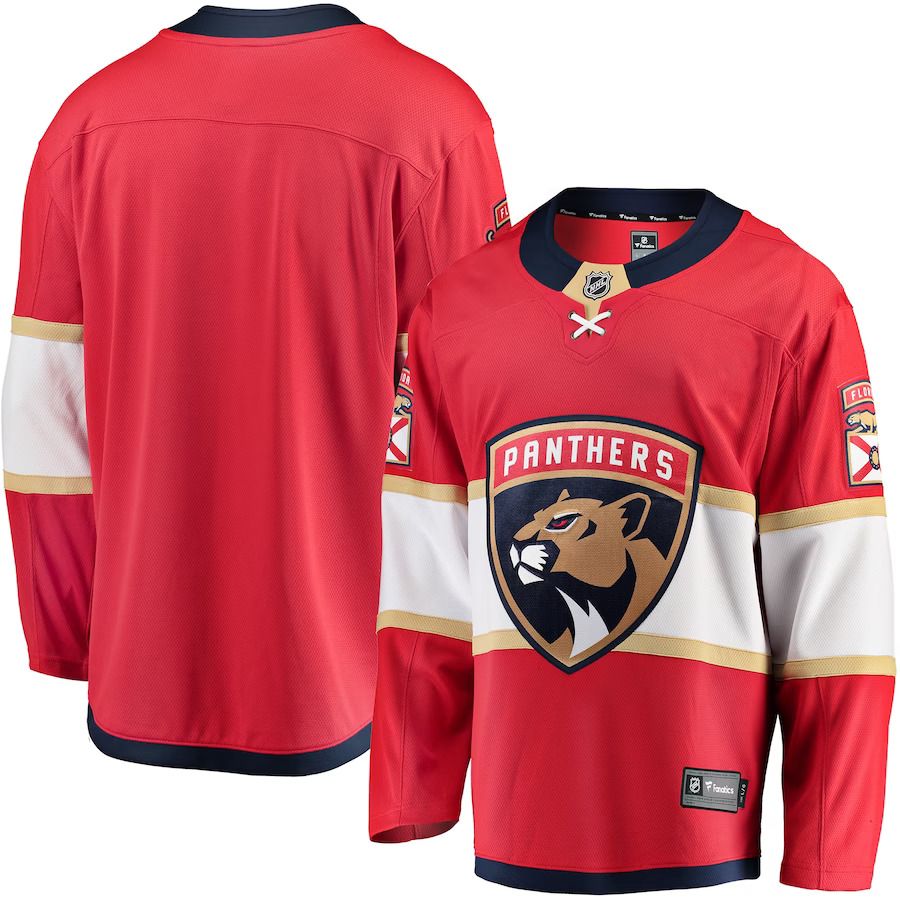Men Florida Panthers Fanatics Branded Red Breakaway Home NHL Jersey->women nhl jersey->Women Jersey